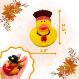 Thanksgiving Rubber Duckies in Bulk (12 Pack) – Turkey & Pilgrim Thanksgiving Rubber Ducks