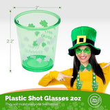 4E's Novelty St. Patrick's Day Glow Accessories Set – Fun Leprechaun Costume for Men & Women