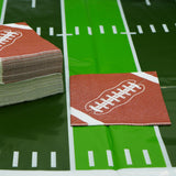 4E's Novelty 80-Pack Football Napkins – Disposable Party Supplies for Game Day & Birthdays