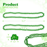 4E’s Novelty 72-Pack St. Patrick’s Day Beads Necklace – Shamrock Green Party Favors