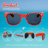 Kids Sunglasses - Cool and Fun Party Favors for Kids, Neon Sunglasses for Boys and Girls Ages 4-12