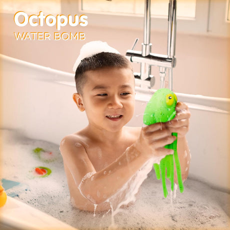 Octopus Water Balls, Exciting Pool Toys for Kids Ages 3-12, Floating Pool Diving Toys, Sensory Octopus, Rubber Bath Toys for Summer Fun