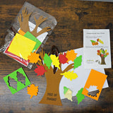 Thankful Tree Craft Kit 12-Pack, Foam, Self-Adhesive - 11” Tree of Thanks for Kids Ages 4-8