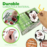 4E's Novelty DIY Football Valentine Mailbox Kit – 36 Cards for Kids' School Party Craft