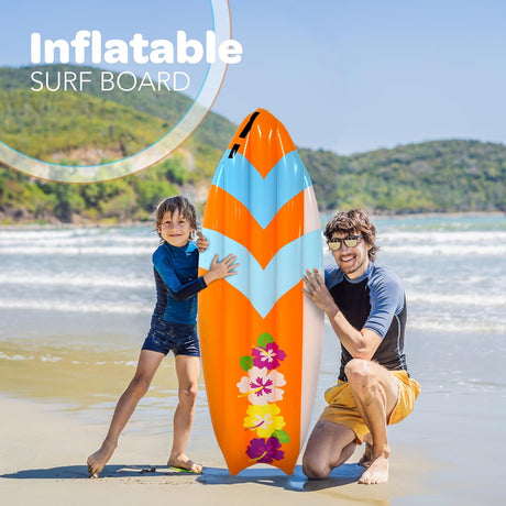 Inflatable Surfboard for Kids Tanning pools for adults Ideal pool game floaties for any party or event