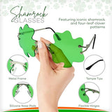 4E's Novelty Shamrock Glasses – St. Patrick’s Day Green Sunglasses for Adults & Kids Party Accessory