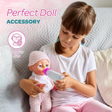 4E's Novelty 2 Pack Baby Doll Bottles Accessories, Magic Doll Disappearing Milk and Juice - Baby Doll Accessories Toys for Kids & Toddlers, Great Gift for Little Girls Ages 3 4 5 6 7