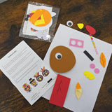 4 Pack Thanksgiving Crafts for Kids - Pilgrim Turkey Foam Magnet Craft Kit