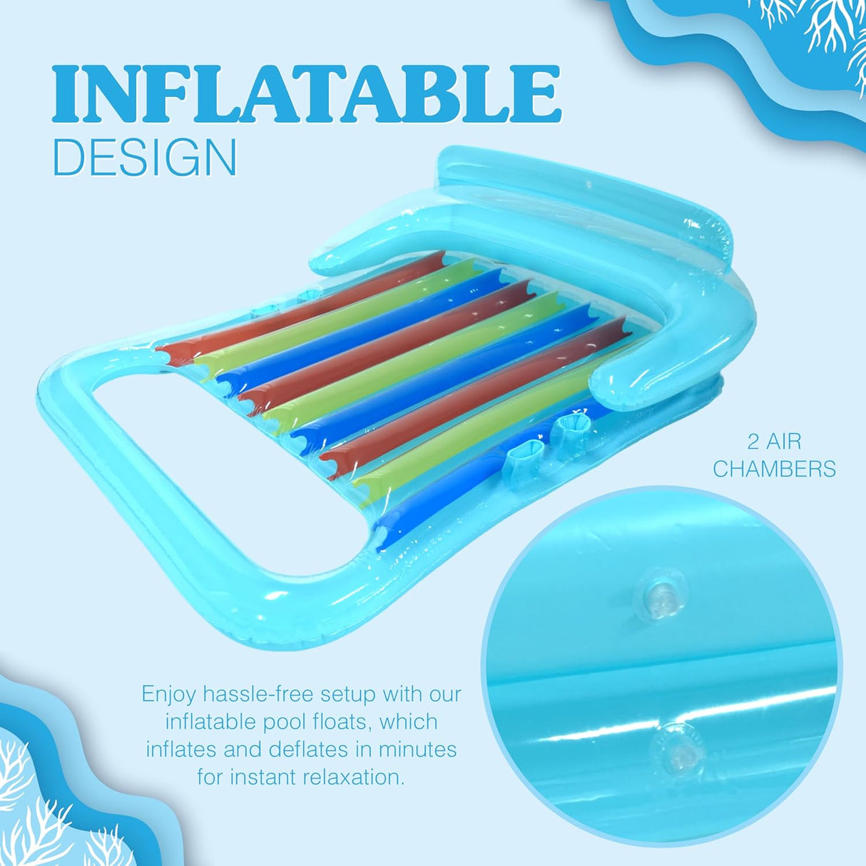 4Es Novelty Pool Relaxation Paradise Premium two Person Lounger for Sun Fun and Serenity