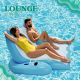 Two Person Inflatable Pool Recliner Great Lounge Floats for Adults and Kids