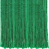 4E's Novelty St. Patrick's Day Beads Necklace Bulk (72 Pack) – Green Beads for Kids, Party Favors