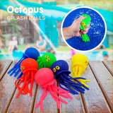 Octopus Water Balls, Exciting Pool Toys for Kids Ages 3-12, Floating Pool Diving Toys, Sensory Octopus, Rubber Bath Toys for Summer Fun