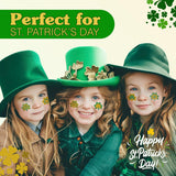 4E's Novelty Glitter Shamrock Tattoos – 24 Pack St. Patrick’s Day Party Accessories for Kids & Adults