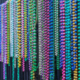 4E's Novelty Mardi Gras Beads Bulk Set – 144 Pieces, 33" 6mm Metallic in 12 Colors