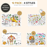 12 Pack Thanksgiving 11x17 Disposable Paper Placemats