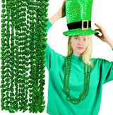 4E’s Novelty 72-Pack St. Patrick’s Day Beads Necklace – Shamrock Green Party Favors