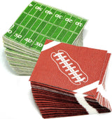 4E's Novelty 80-Pack Football Napkins – Disposable Party Supplies for Game Day & Birthdays