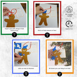 4E's Novelty 12 Pack Legend of Gingerbread Man Ornament Craft - Foam Christmas Ornaments Set for Ages 4-12, DIY GingerBread Crafts for Christmas Tree