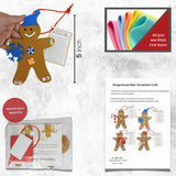 4E's Novelty 12 Pack Legend of Gingerbread Man Ornament Craft - Foam Christmas Ornaments Set for Ages 4-12, DIY GingerBread Crafts for Christmas Tree