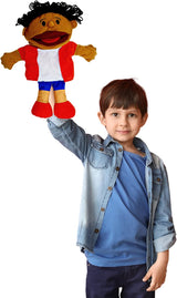 Multicultural Hand Puppets for Toddlers 1-3 and Kids 4-8, Puppet Theater Show for Imaginative Play