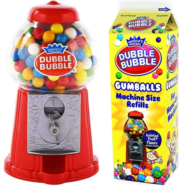 Coin-operated gumball machine perfect for kids and toy banks.