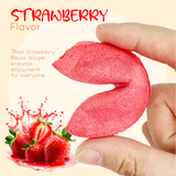 4E's Novelty 50 Valentine Fortune Cookies – Individually Wrapped Non-Candy Treats for Parties