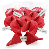 4E's Novelty 50 Valentine Fortune Cookies – Individually Wrapped Non-Candy Treats for Parties