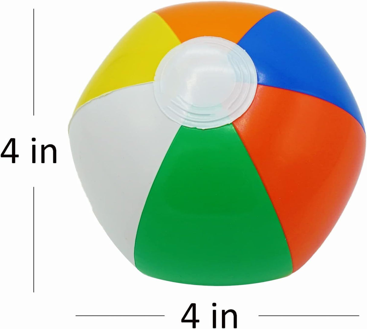 4E's Novelty Mini Beach Balls Bulk Pack (100) - Summer Party Favors & Inflatable Pool Toys, Hawaiian Party