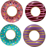 4 Pack Mini Inflatable Donuts for Party Decorations, 15 Inch Blow-up Donut Inflatables for Birthday Party Supplies & Props by 4E's Novelty