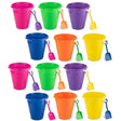 Brightly colored sand toys for kids, party favors, beach outings, or playgroups.