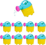 4E's Novelty 6 Pcs Kids Watering Can Bulk (Mini) Plastic - Gardening Planting Tools for Kids & Toddlers, Beach Party Favors, Sand Toys, Bulk Gifts