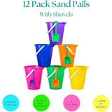 Brightly colored sand toys for kids, party favors, beach outings, or playgroups.